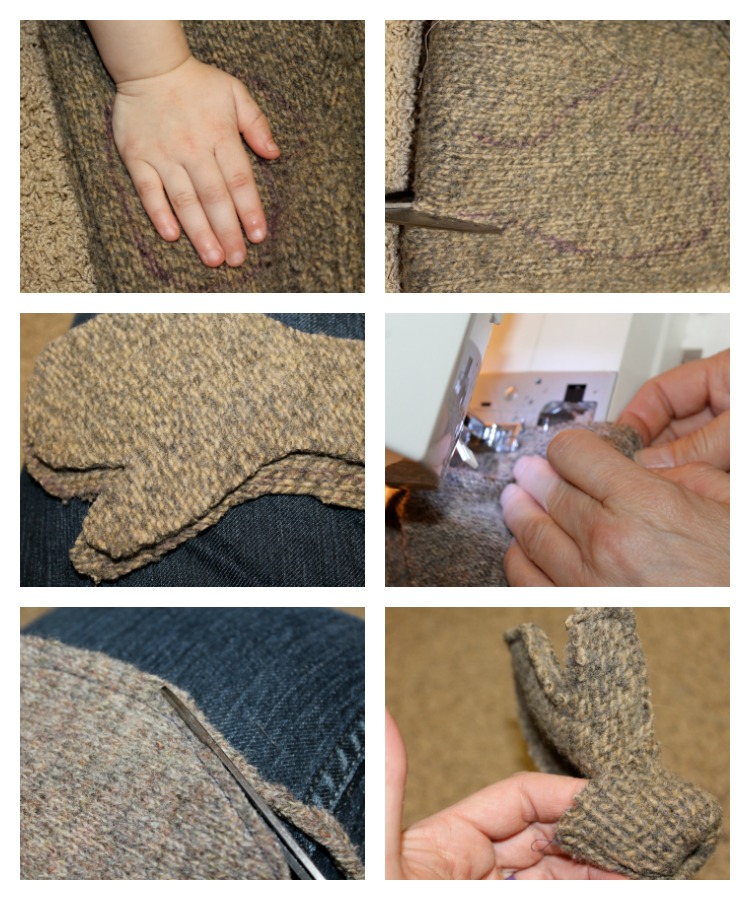 Making your own DIY Sweater Mittens - BusyBeingJennifer.com