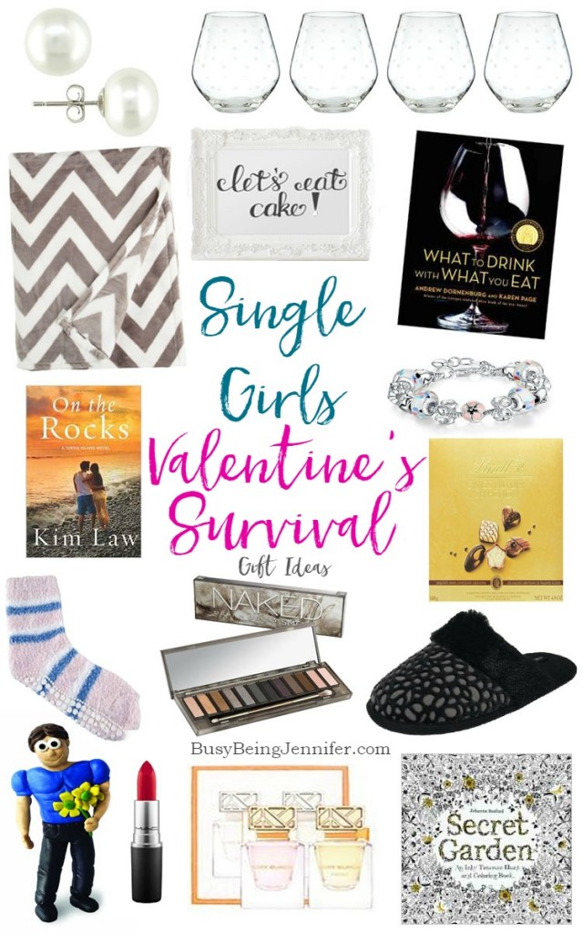 Single Girls Valentine's Survival Gift Ideas - BusyBeingJennifer.com