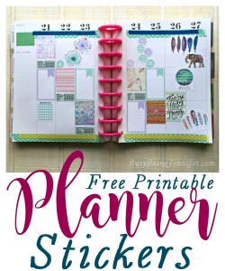 Free Printable Planner Stickers - BusyBeingJennifer.com