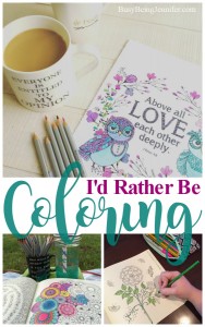 I'd much rather be coloring and here's why ... busybeingjennifer.com