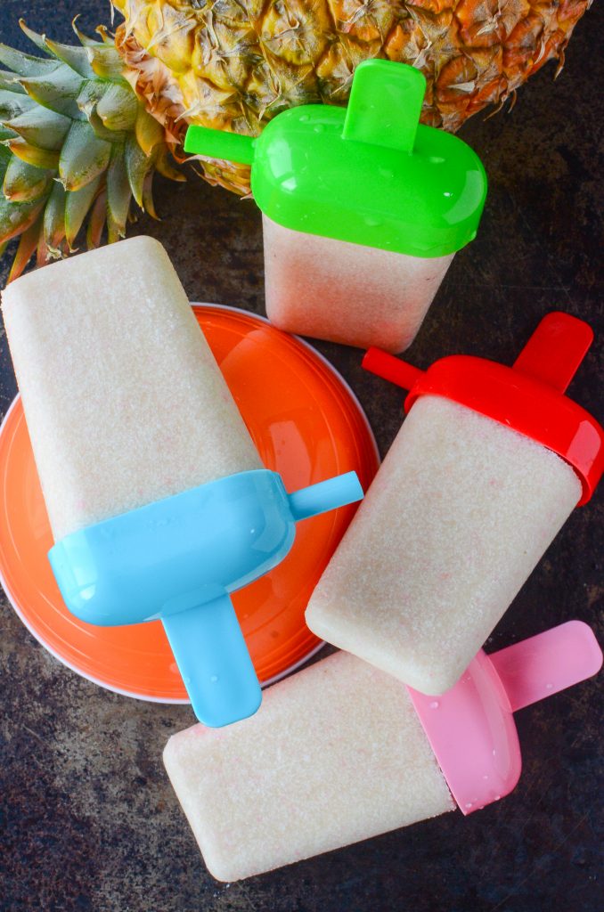 Cocopine Popsicles - Creamy Coconut and Pineapple Summer Pops! - BusyBeingJennifer.com