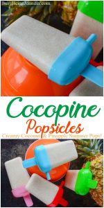 Cocopine Popsicles - Creamy Coconut and Pineapple Summer Pops! - BusyBeingJennifer.com