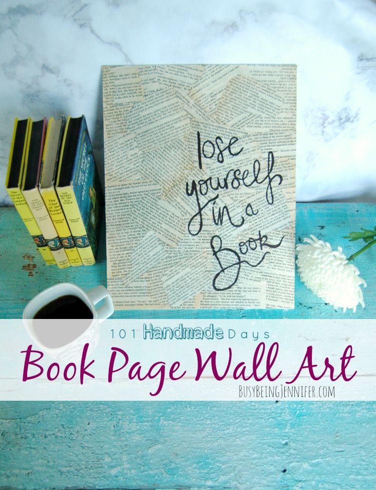 Book-Page-Wall-Art-BusyBeingJennifer.com-101handmadedays