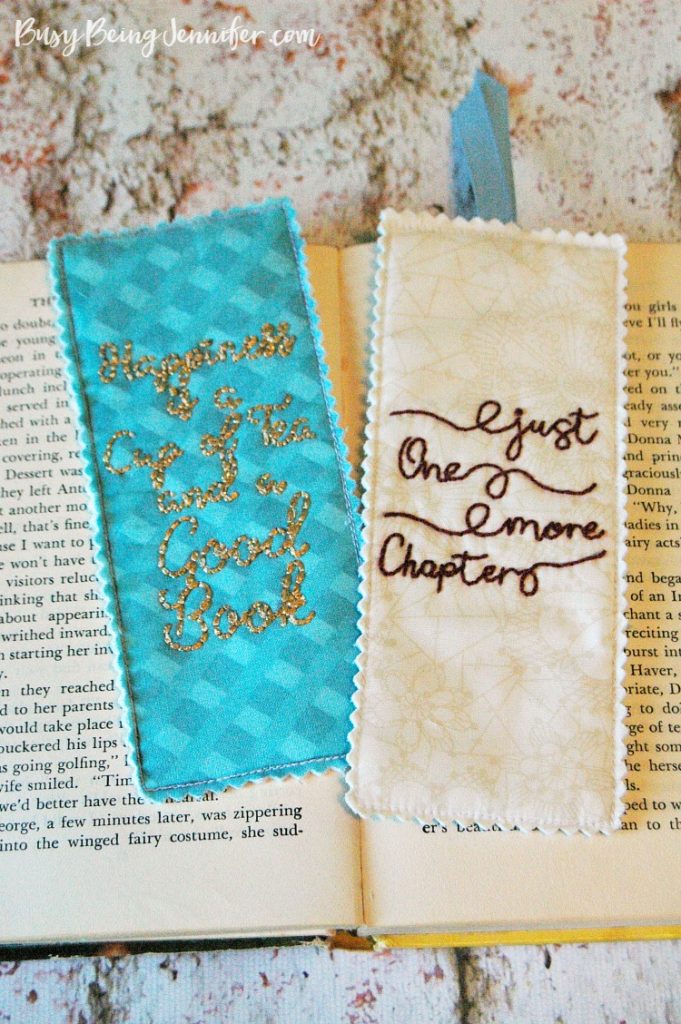 DIY Hand Embroidered Bookmarks - BusyBeingJennifer.com