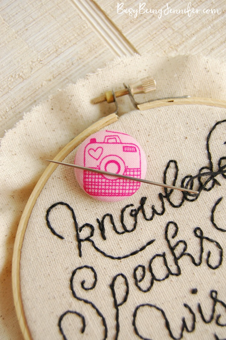 Fabric covered button Needle minder magnets