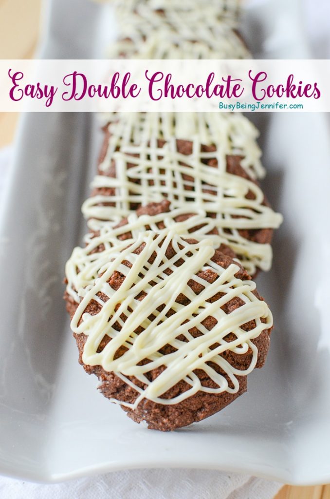 Easy Double Chocolate Cookies - BusyBeingJennifer.com
