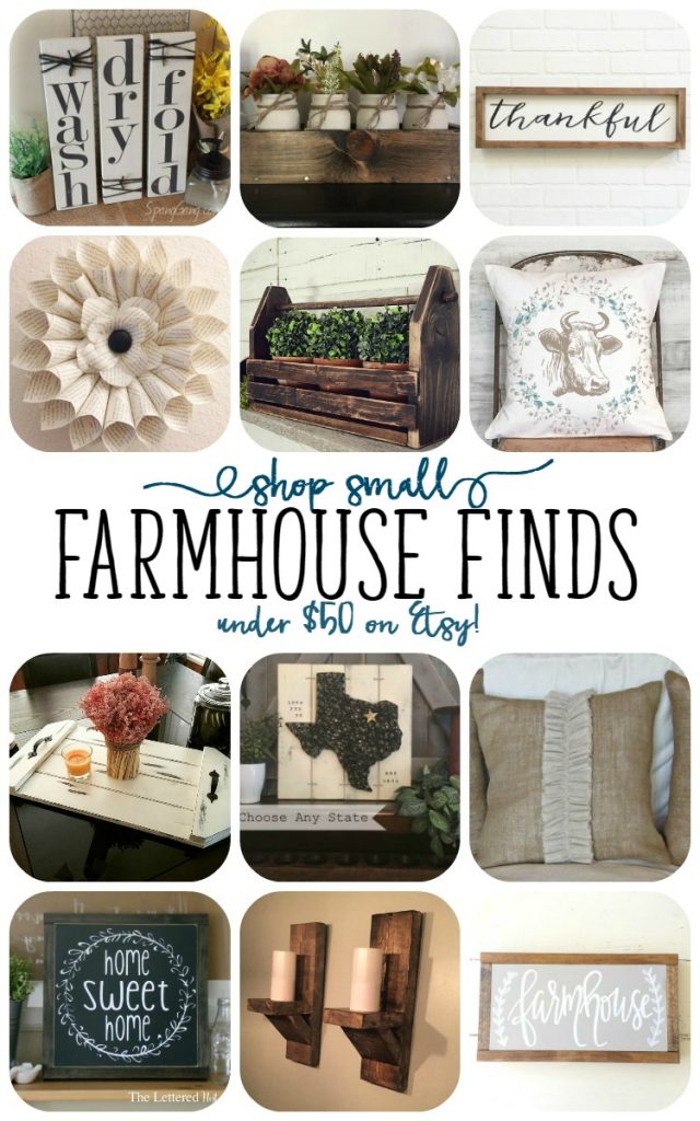 Farmhouse Finds - The Perfect Farmhouse Finds for your Home ALL under $50! - BusyBeingJennifer.com