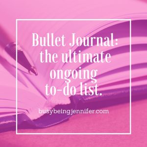 Bullet-Journal: What is it? Why should I try it? This post explains it all! And I wan't want to start my first Bullet Journal! - BusyBeingJennifer.com