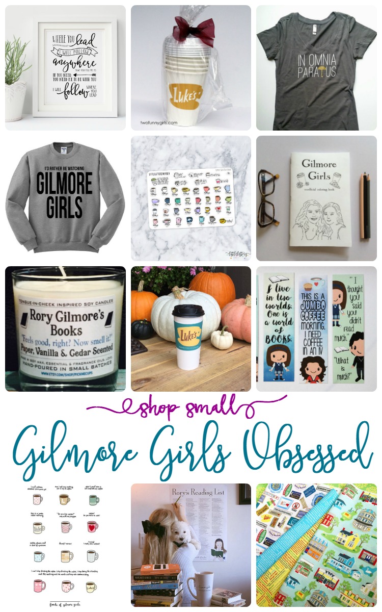 My "Gilmore Girls Obsessed" mode has been kicked into HIGH gear and I've put together a list of 24 Gilmore, Stars Hollow and Luke's themed items that are MUSTS for any true fan!