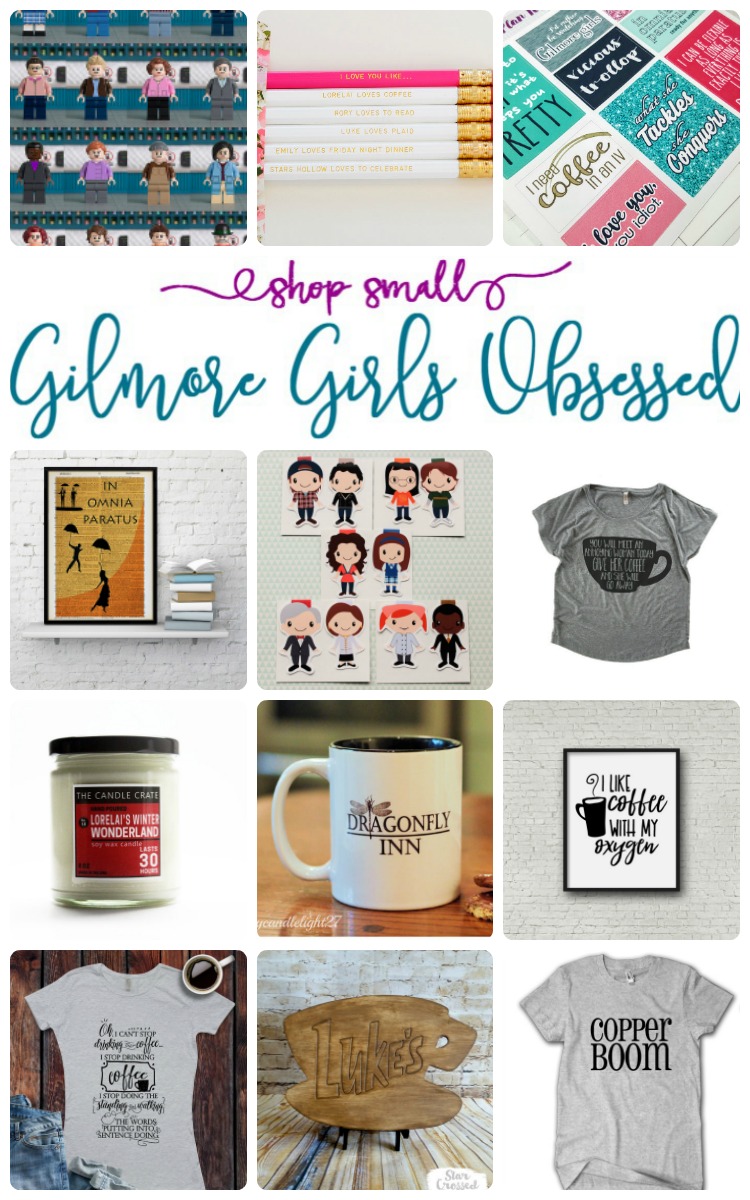 My "Gilmore Girls Obsessed" mode has been kicked into HIGH gear and I've put together a list of 24 Gilmore, Stars Hollow and Luke's themed items that are MUSTS for any true fan!