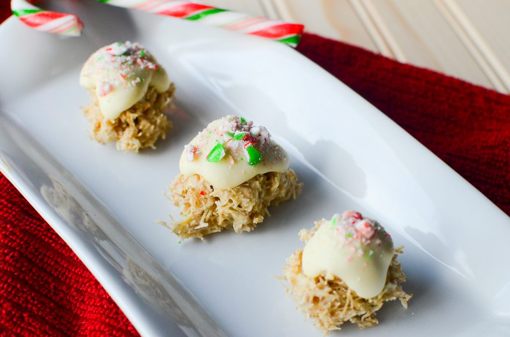 White Chocolate Peppermint Haystacks