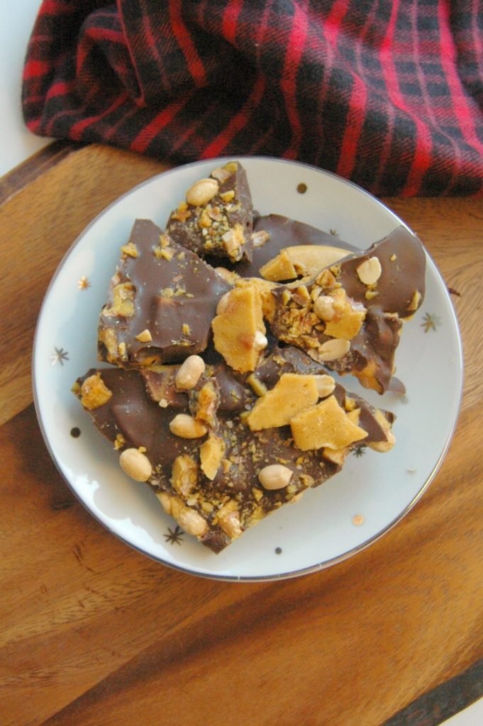 Peanut Brittle Chocolate Bark