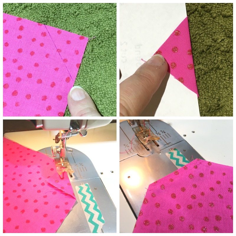 making puppy bandannas - steps 5 to 8