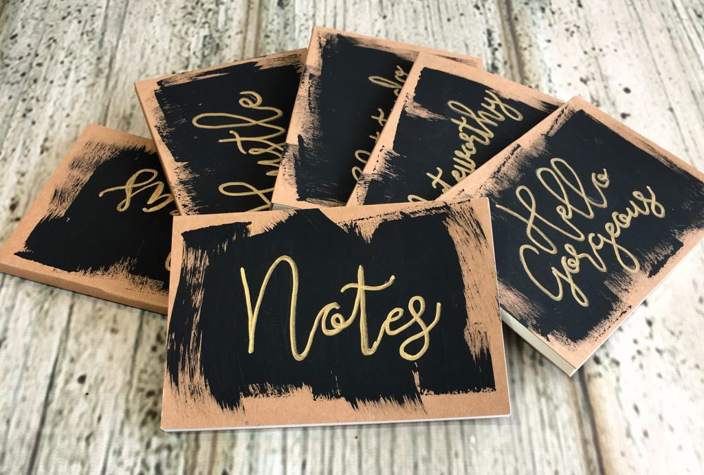 These Hand Lettered Mini Notebooks are the perfect little DIY gift to keep on hand for when a friend or family member needs a little pick me up! 