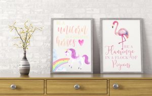 Be a Flamingo and a Unicorn Free Printables - BusyBeingJennifer.com