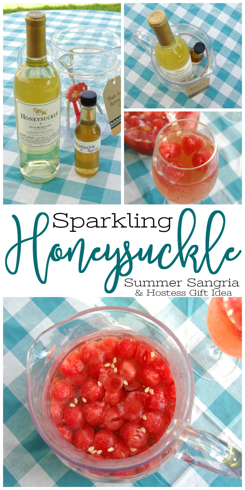 sparkling honeysuckle summer sangria