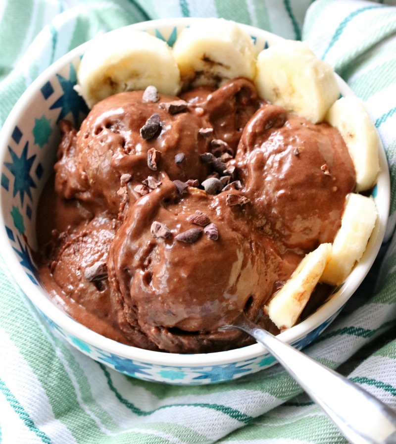 Easy and Delicious Chocolate Peanut Butter "Nice" Cream