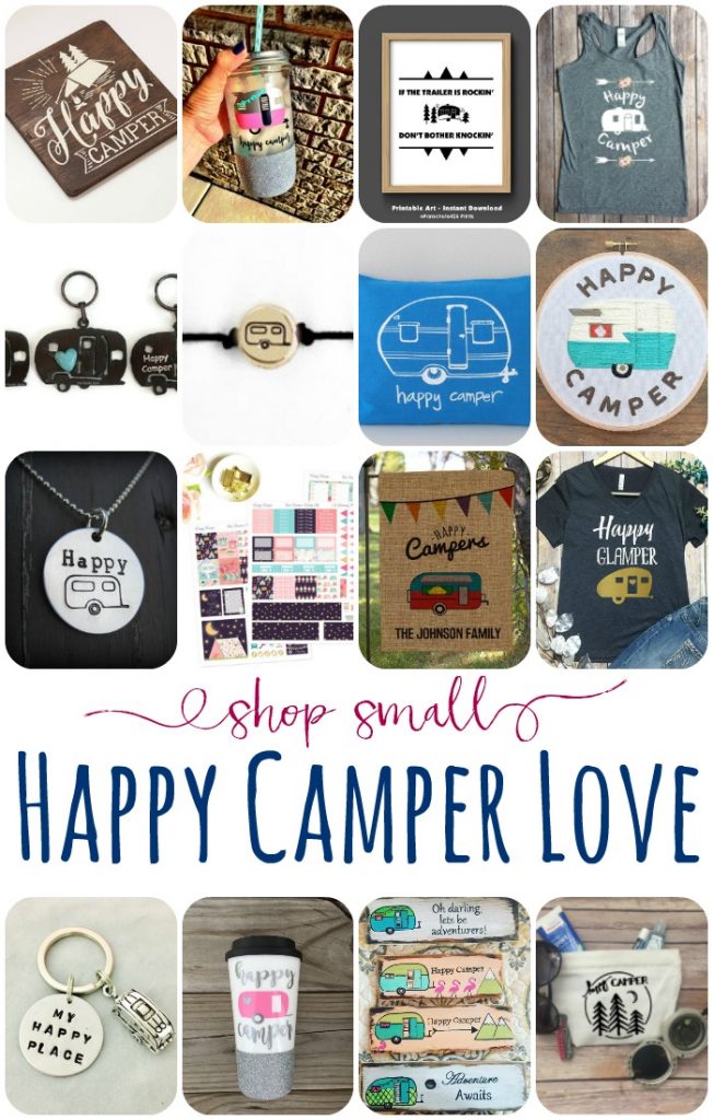 These are the cutest! Get your happy camper love on with these adorable items and support the small shops that make and sell them! 
