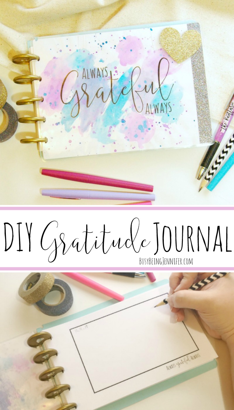 Keep the gratitude going all year long with this free printable and DIY Gratitude Journal tutorial!