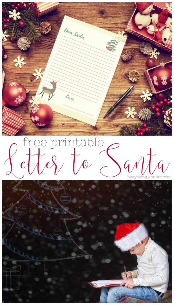 Free Printable Letter to Santa