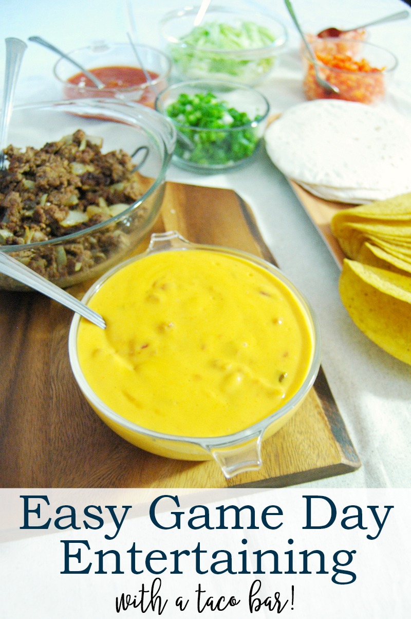 Easy Game Day Entertaining with a Taco Bar