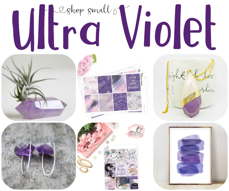 Ultra Violet = Ultra Fabulous!! Check out these gorgeous Color of the Year inspired items from some of my favorite Small Shops on Etsy!