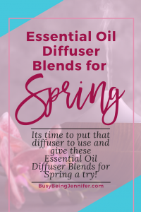 Essential Oil Diffuser Blends for spring