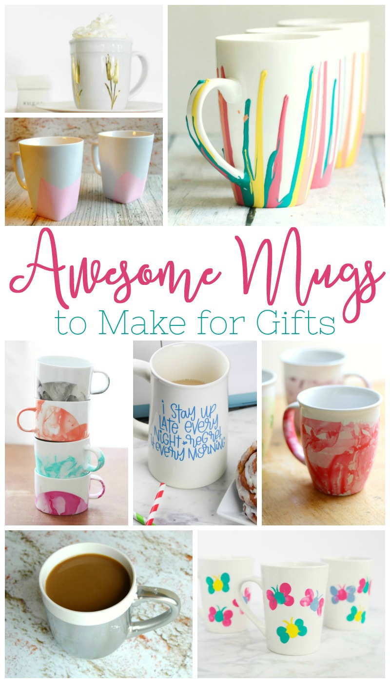 You're going to love these 25 fun and awesome mugs to make for gifts! Perfect for any occasion, but especially for Mother's day!