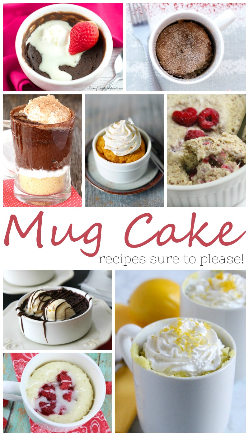 Sometimes a girl just needs some cake. Do you know what I mean? But when that craving hits... I don't always want the hassle (let alone the dishes!) nor the temptation of baking an entire cake! *Insert Super Hero Music Here* These delicious Mug Cake Recipes are here to save the day!