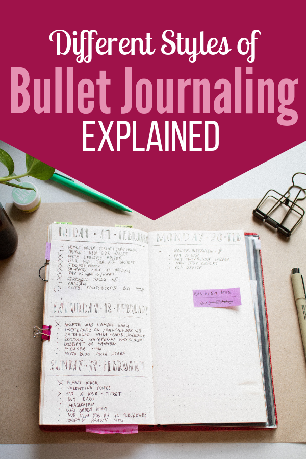 There are lots of different styles of bullet journaling. In fact, it’s a very personal and personalizable way to journal, plan, and keep track of your busy life.