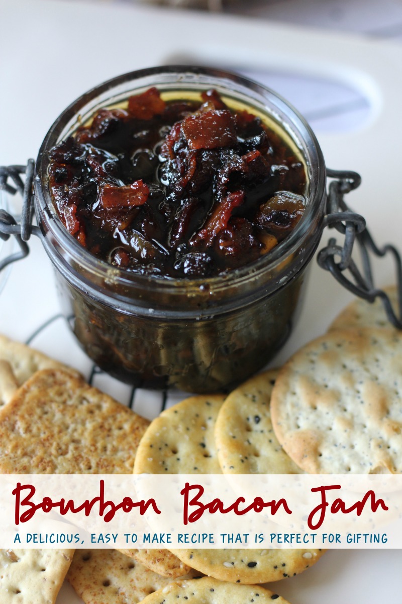 ThisÂ Bourbon Bacon Jam makes an amazing gift (it's perfect for the bacon loving guy in your life!) and is definitely something that needs to get addded to your homemade list ASAP!