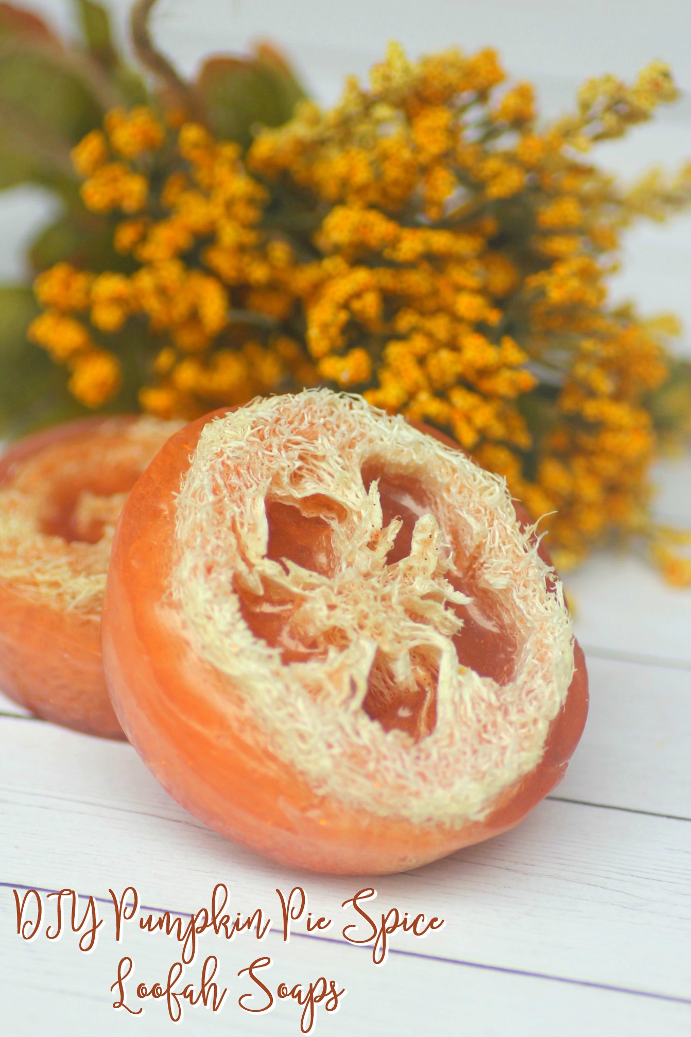 These DIY Pumpkin Pie Spice Loofah Soaps is a fantastic for exfoliating, cleaning and moisturizing your skin! Not to mention, they smell AMAZING!