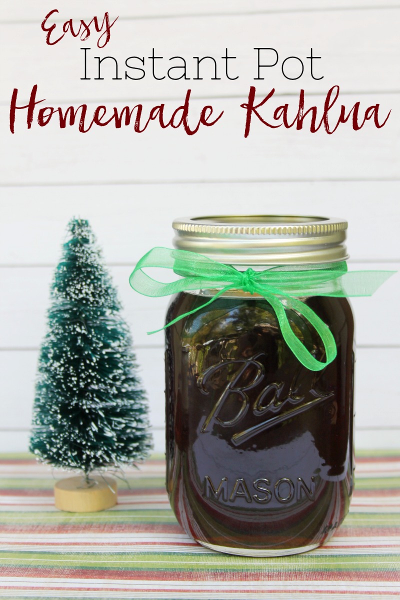 This Easy Instant Pot Homemade Kahlua would make a fabulous addition to a cup of coffee or a mug of hot chocolate! I can't wait to give it a try! It looks so easy!