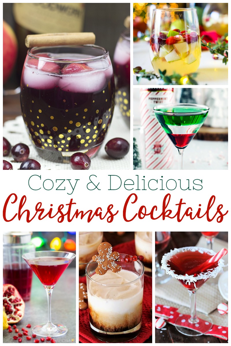 I love entertaining over the holidays, and entertaining usually involves some delicious Christmas Cocktails! I'm always on the hunt for new and fun ideas for surprising my guests and I've gathered up 14 amazing and festive and delicious cocktail ideas!
