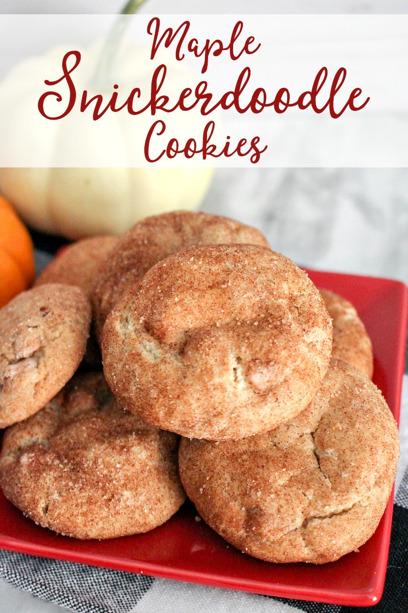 Baking over the holidays is one of my favorite traditions, and these Maple Snickerdoodle Cookies have been added to the "to bake list" from now until the end of time!