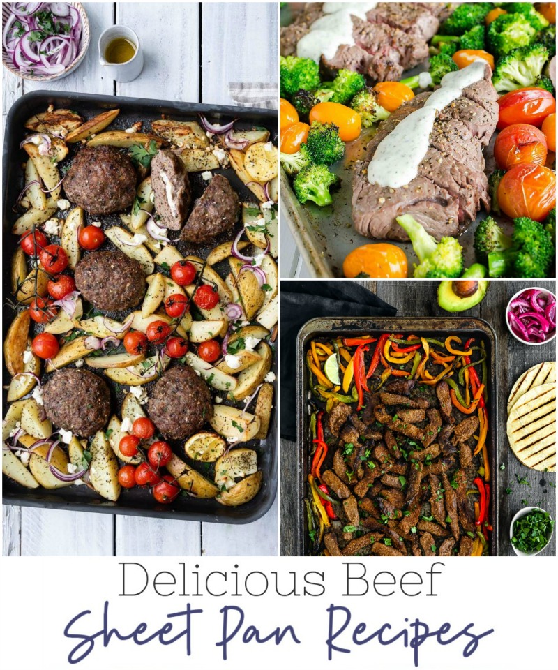 In the mood for something delicious, but need something you can throw together quickly? These Easy Beef Sheet Pan Recipes are just the resource to find the perfect meal!