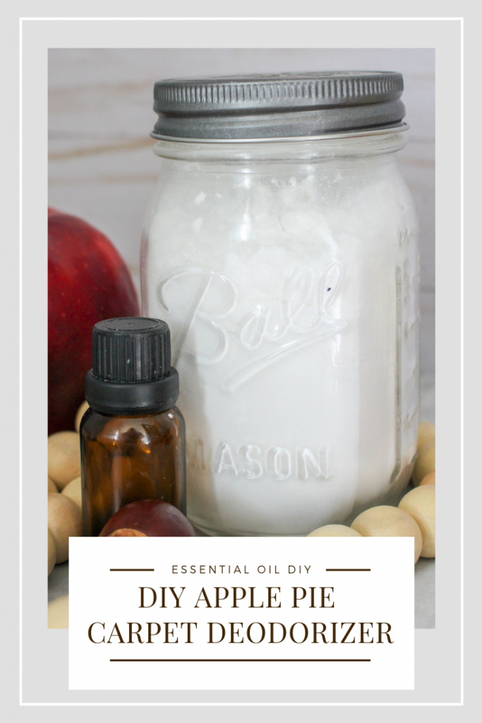 Dealing with smelly carpets is the worst! Get your carpets and home smelling a little like heaven with this easy DIY apple pie carpet deodorizer!