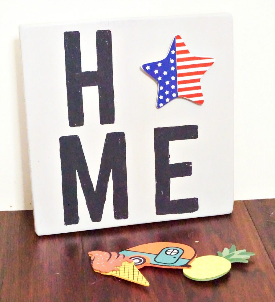 This DIY Home Sign is an easy craft project that will add some fun and charm to your home decor each season! Perfect for a little weekend crafting!