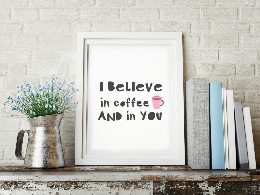 Gifts for Coffee Lovers: Free Printable from Busy Being jennifer