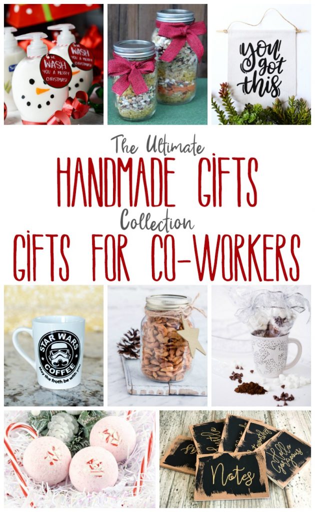 Raise your hand if you have coworkers that are hard to shop for and you're scrambling for some gifts for co-workers! In this edition of the Ultimate Handmade Gifts Collection I've got plenty of gifts of ideas for you!