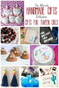 Have some tween girls in your life and have no idea what to make them? This gifts for tween girls edition of the Ultimate Handmade Gifts Collection has over twenty creative, clever and tween girl approved handmade gifts to inspire you!