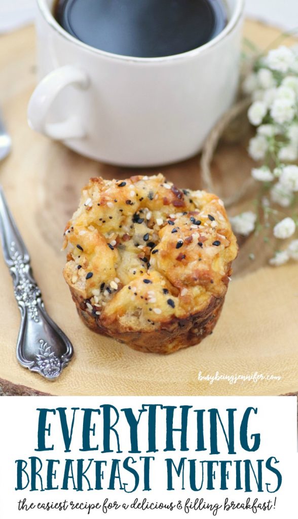 I love this easy everything breakfast muffin recipe. It's so simple, anyone can make it, and it's just like everything bagels!