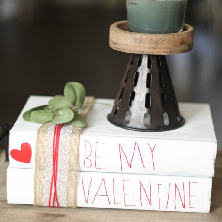 Valentine's Book Stack