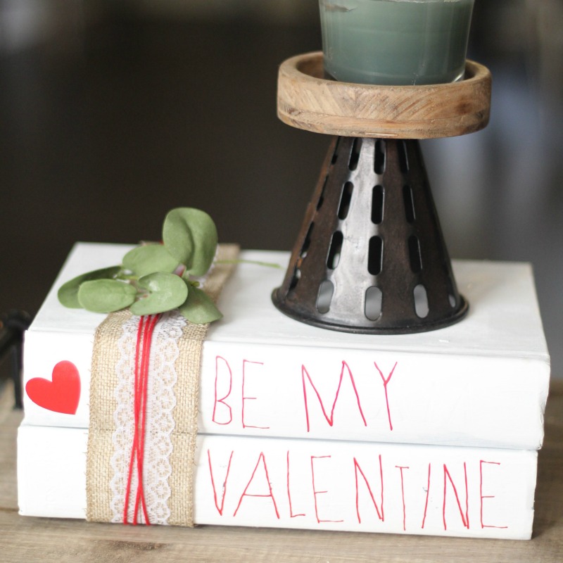 This Valentine's Book Stack is incredibly easy, simple to create, and so much fun too! Grab some old books, and a few supplies... and lets get crafting!