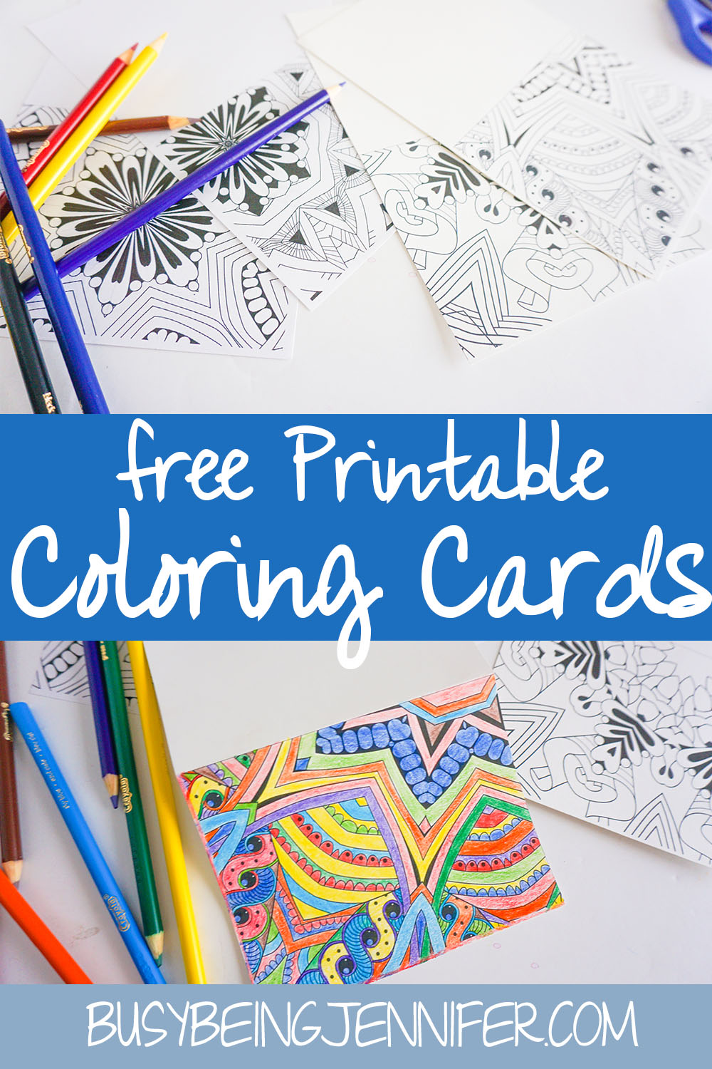 I wanted to send a card, but I wanted it to be a fun Adult Coloring Card, so I turned it into a free printable, so I could share it with you too!