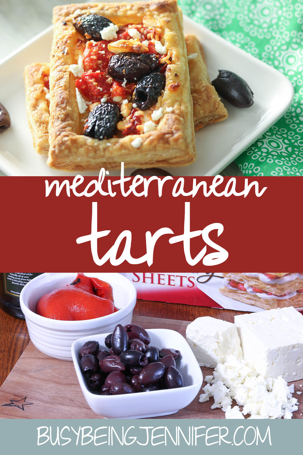 Soft, moist, spotted with familiar flavors of pizza, but in a much more lunch-sized portion for me than ordering out, these Mediterranean Red Pepper Tarts are coming up on one of my favorite lunchtime meals.