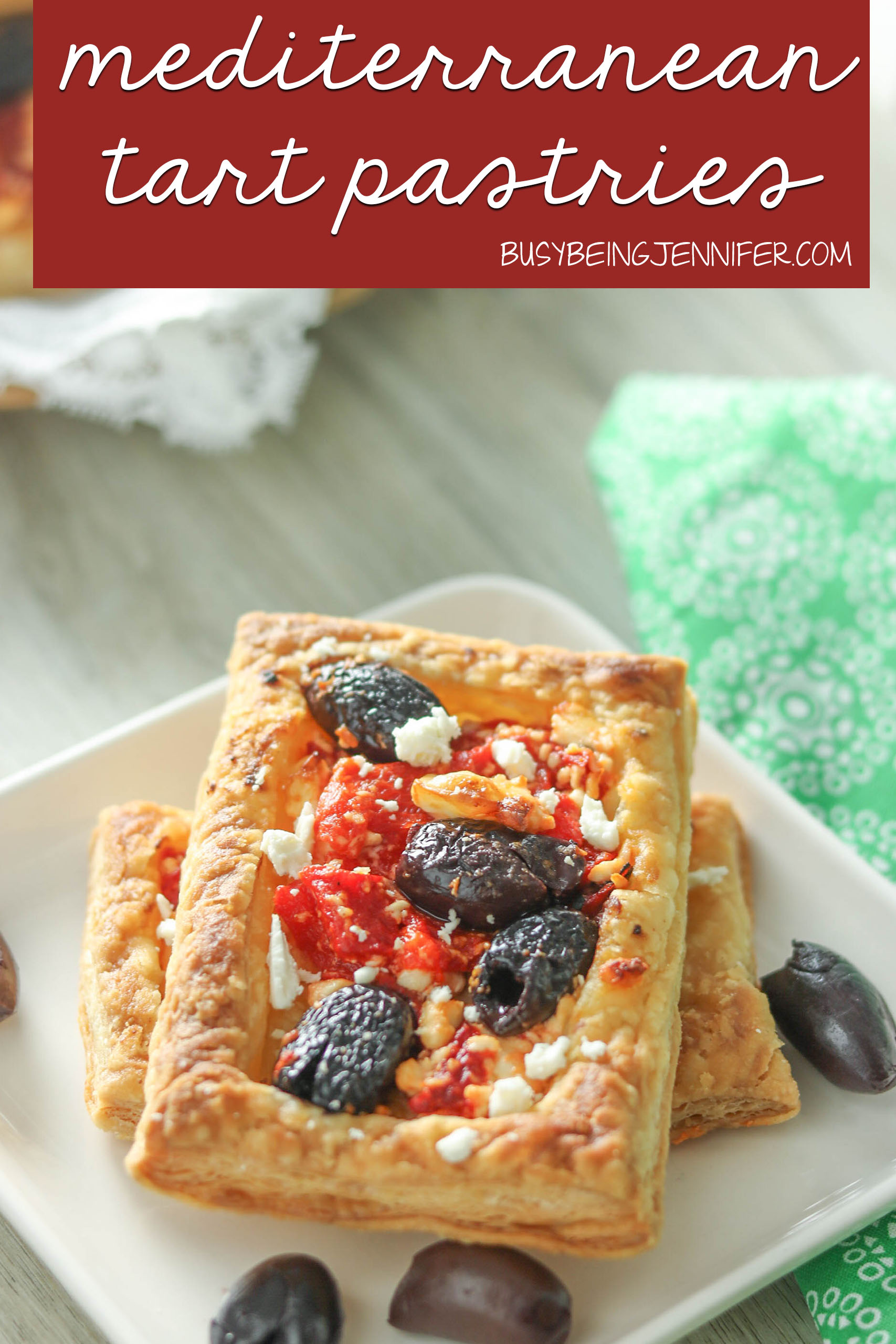 Soft, moist, spotted with familiar flavors of pizza, but in a much more lunch-sized portion for me than ordering out, these Mediterranean Red Pepper Tarts are coming up on one of my favorite lunchtime meals.