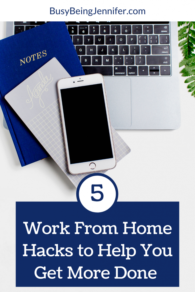 5 of my top Work From Home Hacks to Help You Get More Done! Productivity can be a challenge when you're working from home, this hacks will help!