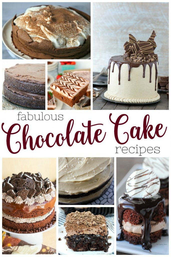 Chocolate + Cake. Put those two things together, and you get this round up of delicious chocolate cake recipes!